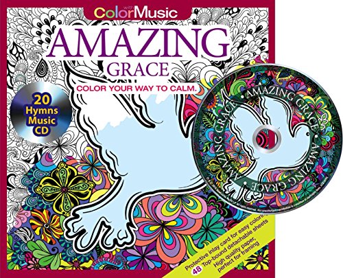 Stock image for Amazing Grace Adult Coloring Book With Bonus Inspirational Hymns Music CD Included: Color With Music for sale by SecondSale