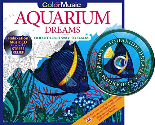 Stock image for Aquarium Dreams Adult Coloring Book With Bonus Relaxation Music CD Included: Color With Music for sale by SecondSale