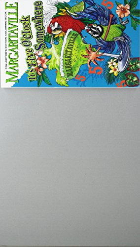 9781988603285: Margaritaville 5 O'Clock Somewhere Adult Coloring Book Collector's Edition (Travel Edition) With Bonus Soothing Sounds and Views Of The Ocean DVD