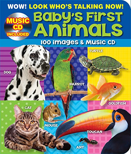 Stock image for 100 Plus Baby's First Animals Point and Learn Kids Board Book with Bonus Music CD for sale by Better World Books