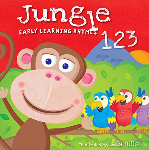 Beispielbild fr Early Learning Rhymes: Jungle 123-Witty Catchy Rhymes and Cheerful Illustrations make this a Fun-Filled Introduction to Numbers-Ages 12-36 Months zum Verkauf von SecondSale