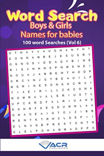 Beispielbild fr Word Search: Boy and Girls Names Vol 6 zum Verkauf von Lucky's Textbooks