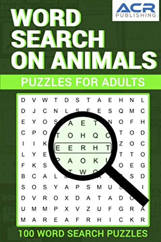Beispielbild fr Word Search on Animals: 100 word search Puzzles zum Verkauf von Save With Sam