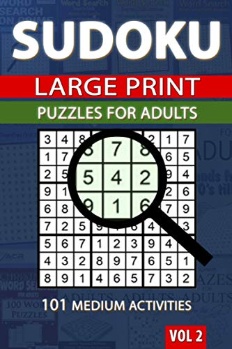 Beispielbild fr Sudoku Puzzles for Adults: Large Format 101 Meduim Activities zum Verkauf von THE SAINT BOOKSTORE