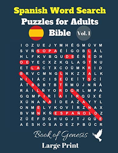 Stock image for Spanish Word Search Puzzles For Adults: Bible Vol. 1 Book of Genesis, Large Print -Language: spanish for sale by GreatBookPrices