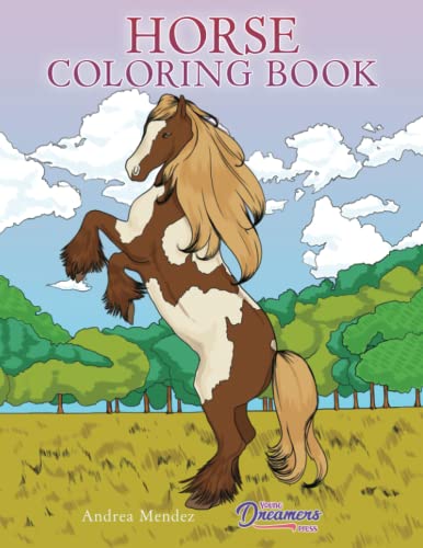Stock image for Horse Coloring Book: For Kids Ages 9-12: 4 (Young Dreamers Coloring Books) for sale by WorldofBooks