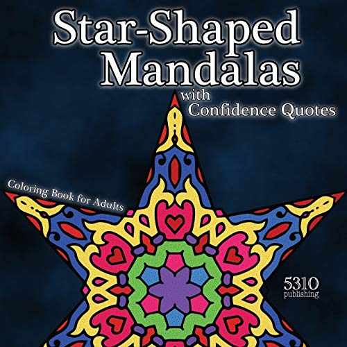 9781990158179: Star-shaped Mandalas with Confidence Quotes: Coloring Book for Adults