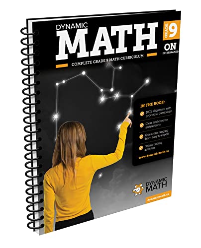 Stock image for Dynamic Math Book ? Ontario Grade 9 ? Complete De-streamed Curriculum with Instructions, Examples, Practice Questions, and Tests for sale by Books Unplugged