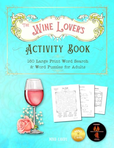 Stock image for The Wine Lover's Activity Book: 160 Large Print Word Search & Word Puzzles for Adults for sale by GF Books, Inc.