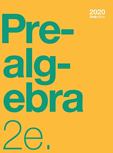 Stock image for Prealgebra 2e Textbook (2nd Edition) (hardcover, full color) for sale by California Books