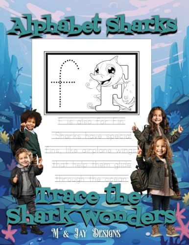 Stock image for Underwater Alphabets: Trace the Shark Wonders: Alphabet Trace Practice Activity Book For Toddlers and Preschoolers [Soft Cover ] for sale by booksXpress
