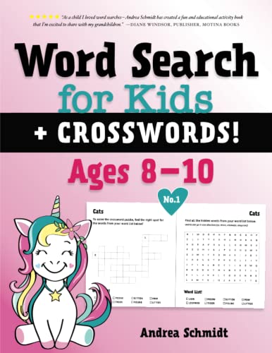 Stock image for Word Search for Kids + Crosswords! Ages 8-10, No.1 (Creative Word Games for Kids) for sale by GF Books, Inc.