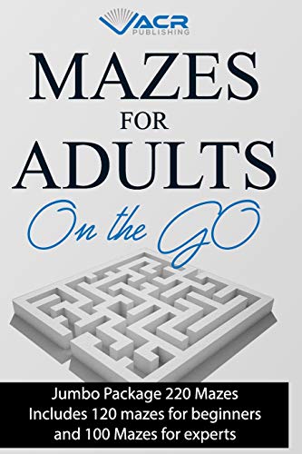 Beispielbild fr Mazes for adults on the Go: Jumbo Package 220 Mazes zum Verkauf von Lucky's Textbooks