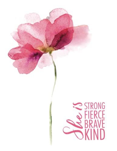 Stock image for She is Strong, Fierce, Brave, Kind: An 8.5? x 11? daily journal to inspire positivity, spark creativity, and cultivate gratitude. Write, color, . months, set goals and journal about your life for sale by Book Deals