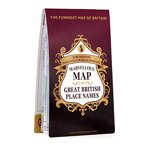 Stock image for Great British Place Names Map | Funny Map & Guide | Marvellous Maps | Humour | British Gift | British Geography for sale by WorldofBooks