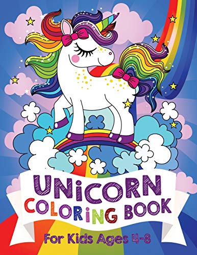 9781999896966: Unicorn Coloring Book: For Kids Ages 4-8 (US Edition) (Silly Bear Coloring Books)