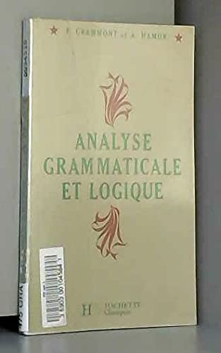Beispielbild fr Analyse grammaticale et logique zum Verkauf von Ammareal