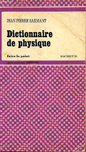 9782010043871: Dictionnaire de physique