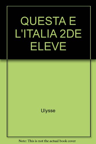 Stock image for Questa  L'italia : 3e Anne D'italien: Livre De L'lve for sale by RECYCLIVRE