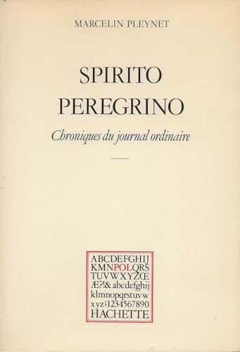 Beispielbild fr Spirito peregrino : Chroniques du journal ordinaire 1979 (POL) zum Verkauf von medimops