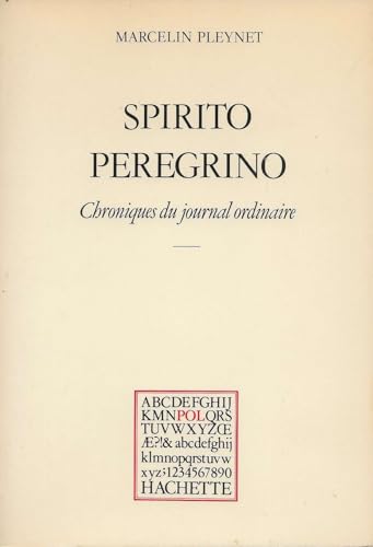 Imagen de archivo de Spirito peregrino : Chroniques du journal ordinaire 1979 (POL) a la venta por medimops
