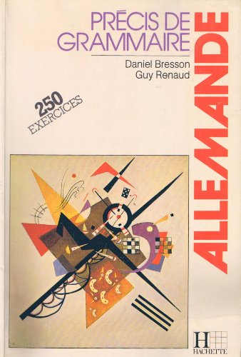 Beispielbild fr Pr cis de grammaire allemande Bresson, Daniel and Renaud, Guy zum Verkauf von LIVREAUTRESORSAS