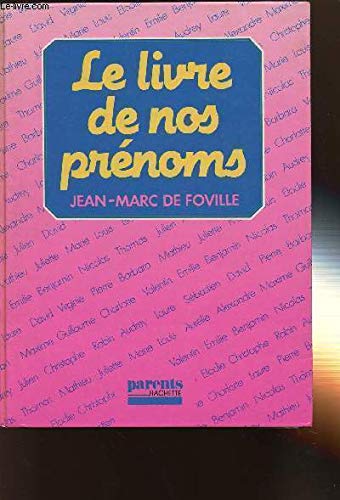 9782010117190: Le Livre de nos prnoms