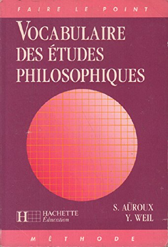 Stock image for Vocabulaire des tudes philosophiques for sale by LibrairieLaLettre2