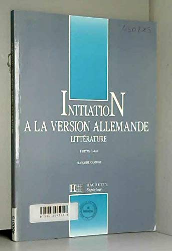 Imagen de archivo de Initiation  la version allemande: Littrature a la venta por medimops