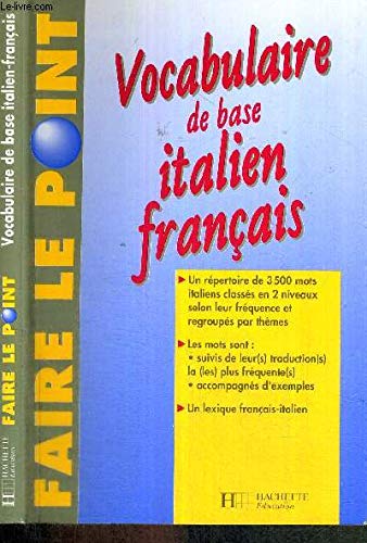 9782010171093: Vocabulaire de base italien-franais