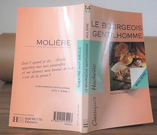 Imagen de archivo de Le Bourgeois Gentilhomme a la venta por Hippo Books