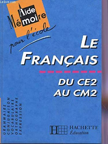 Imagen de archivo de Aide mmoire pour l'cole, franais a la venta por Ammareal