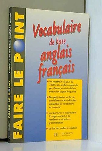 Stock image for Vocabulaire de base anglais-fran?ais for sale by Front Cover Books