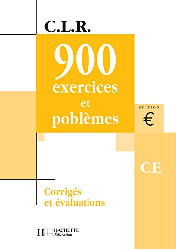 Beispielbild fr CLR 900 exercices et problmes CE - Corrigs ARCOM zum Verkauf von Ammareal