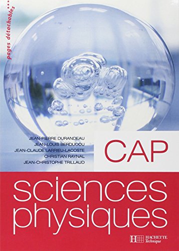 Imagen de archivo de Sciences Physiques CAP a la venta por Ammareal