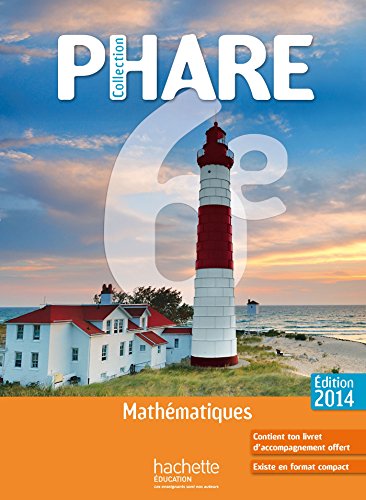9782011201188: Phare mathmatiques 6me lve grand format - Edition 2014