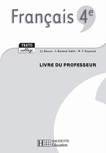 9782011254955: Franais 4e: Livre du professeur