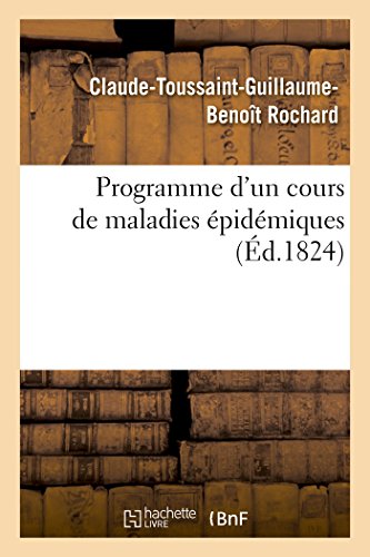 Stock image for Programme d'Un Cours de Maladies pidmiques (Sciences) (French Edition) for sale by Lucky's Textbooks