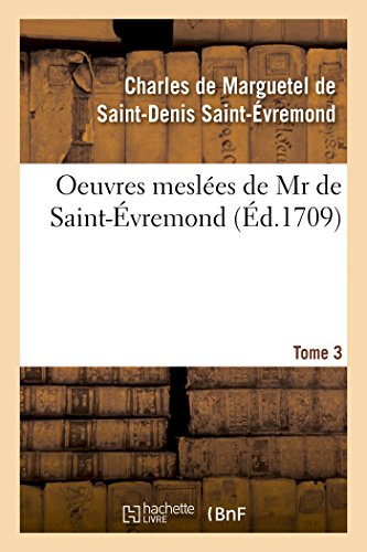 9782011294791: Oeuvres meslées Tome 3