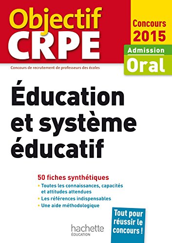 Stock image for CRPE en fiches : ducation et systme ducatif - 2015 for sale by Ammareal