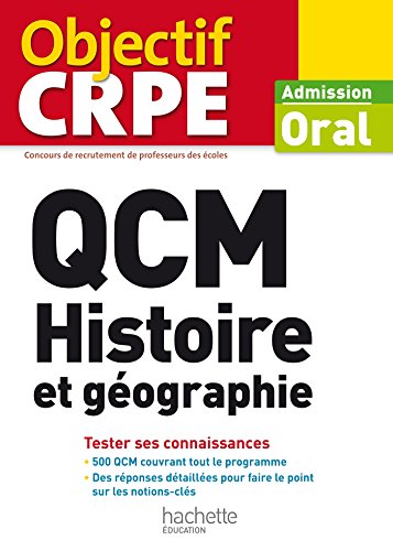 Beispielbild fr QCM histoire et gographie: Admission, oral Legrand, Dominique zum Verkauf von BIBLIO-NET