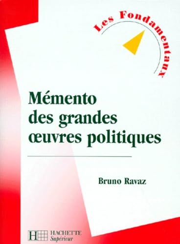 Imagen de archivo de Mmento des grandes oeuvres politiques a la venta por Ammareal