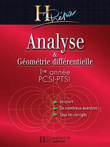 9782011455444: Analyse & gomtrie diffrentielle 1re anne PCSI-PTSI