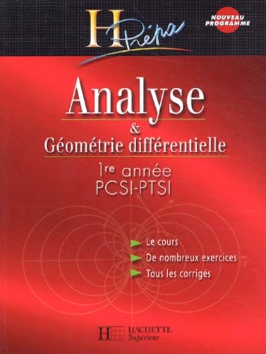 9782011455444: Analyse & gomtrie diffrentielle 1re anne PCSI-PTSI