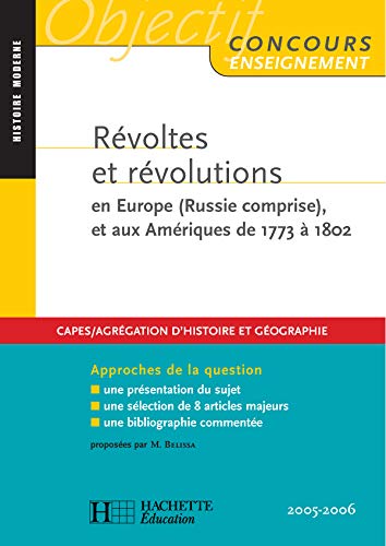 Beispielbild fr Rvoltes, rvolutions Europes et Amriques zum Verkauf von medimops