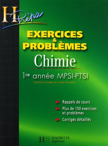 Imagen de archivo de Chimie 1re anne MPSI-PTSI : Exercices & problmes a la venta por Ammareal