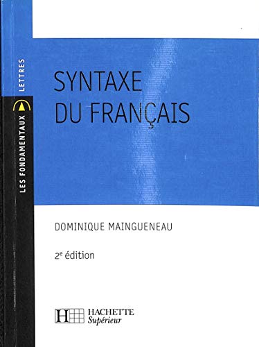 Imagen de archivo de Syntaxe du franais: N29 2me dition a la venta por Macondo Ediciones