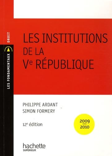 9782011458988: Les institutions de la Ve Rpublique