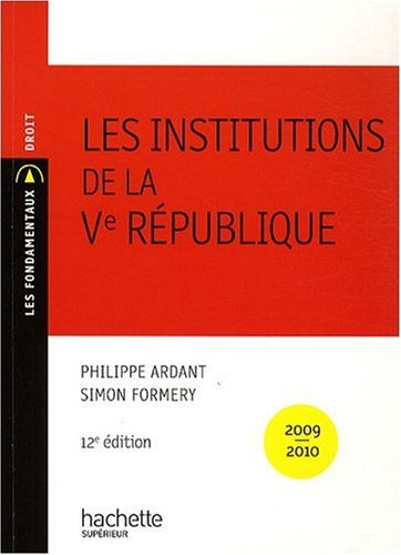 9782011458988: Les institutions de la Ve Rpublique