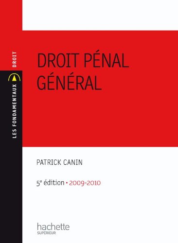 Stock image for Droit pnal gnral : 2009-2010 for sale by medimops